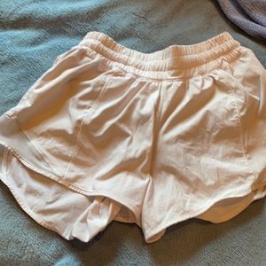 White lululemon shorts